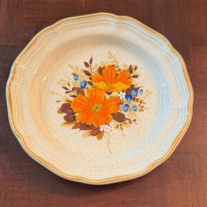Mikasa Garden Club Flowerfest Floral Salad 8" Plate Dish